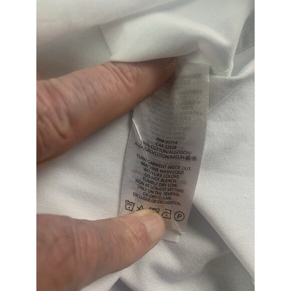 A/X Armani Exchange Slim Mens Cotton Contrast Trim L/S Button Down Shirt Size L - Picture 9 of 12